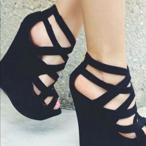 Black high heels